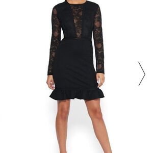 Bebe Black Lace Dress 